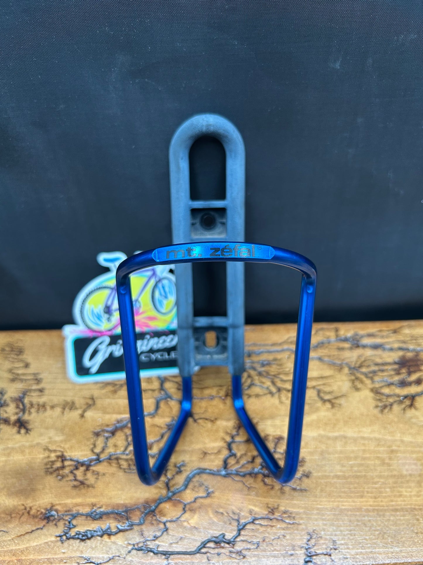 MT. Zefal Blue Anodized Water Bottle Cage