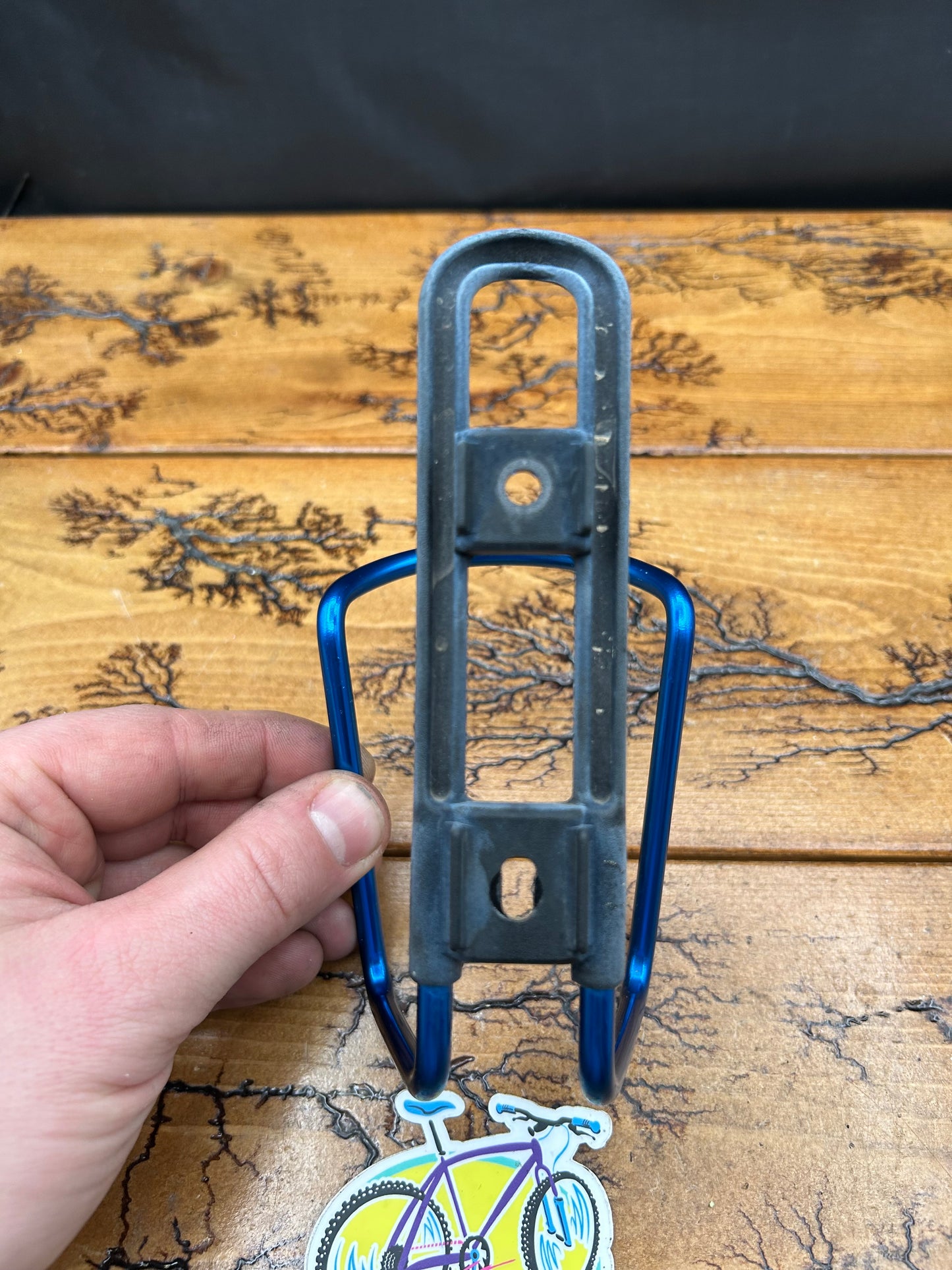 MT. Zefal Blue Anodized Water Bottle Cage