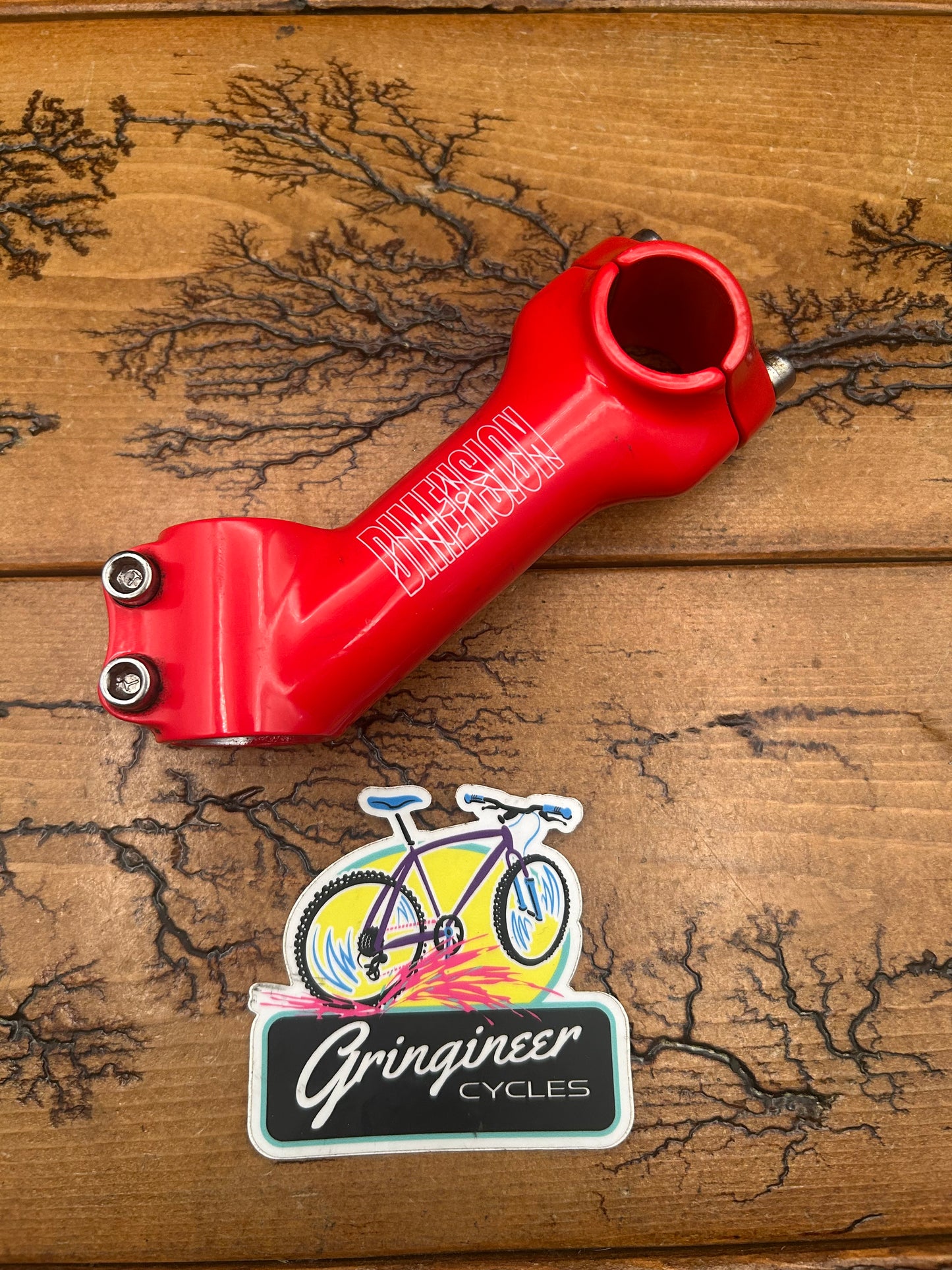 Dimension 100mm 35 Degree 25.4mm Red 1 1/8 Threadless Stem