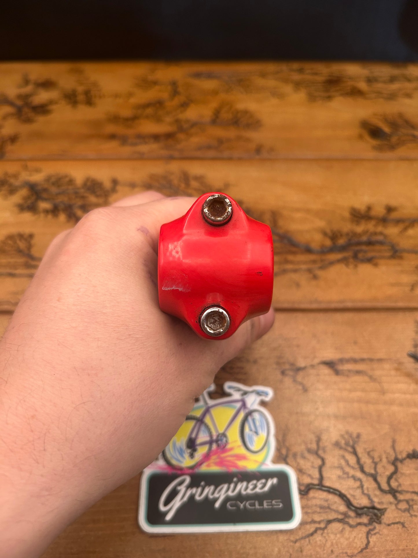 Dimension 100mm 35 Degree 25.4mm Red 1 1/8 Threadless Stem