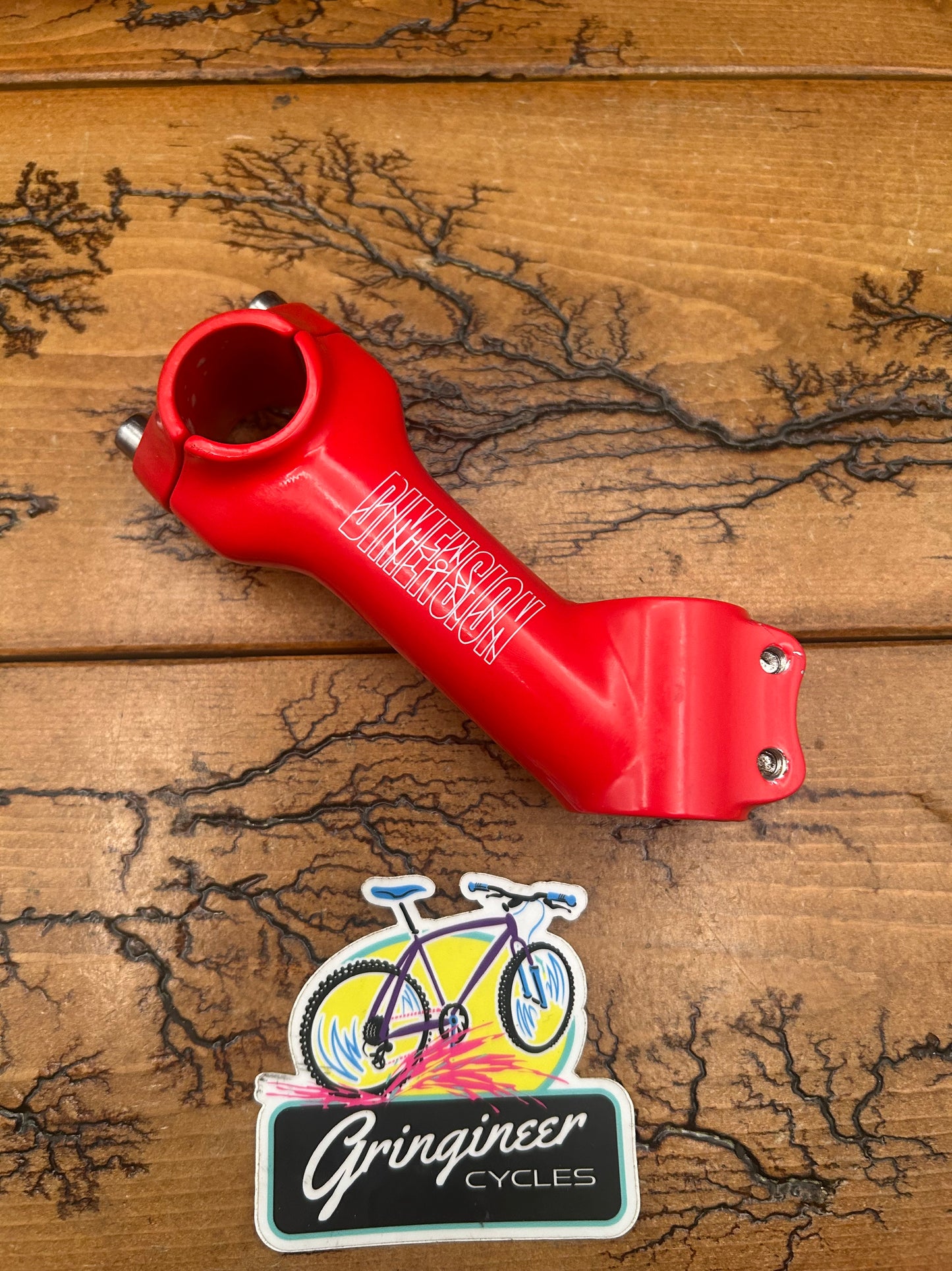 Dimension 100mm 35 Degree 25.4mm Red 1 1/8 Threadless Stem