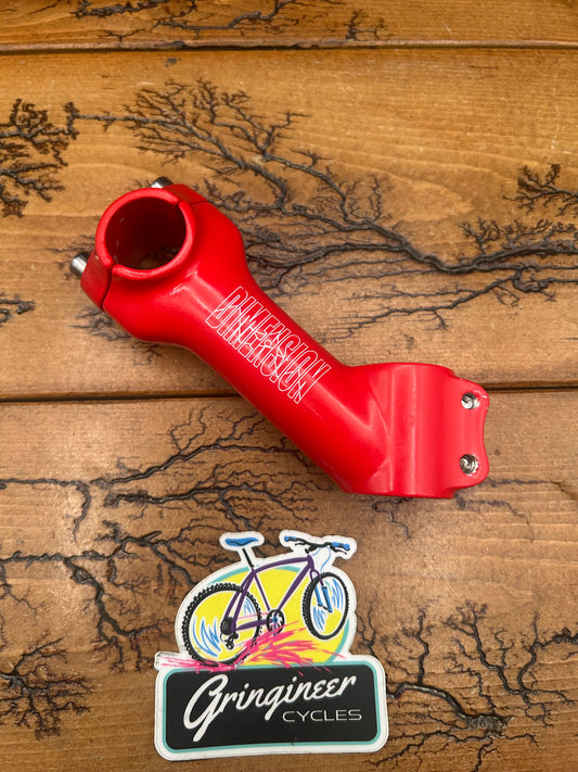 Dimension 100mm 35 Degree 25.4mm Red 1 1/8 Threadless Stem