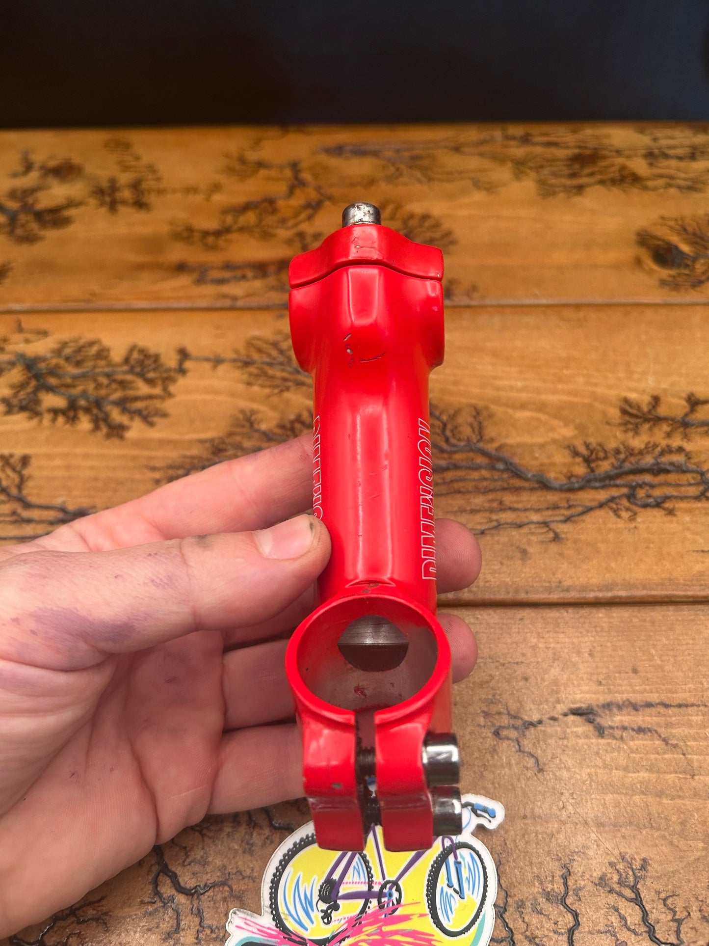 Dimension 100mm 35 Degree 25.4mm Red 1 1/8 Threadless Stem
