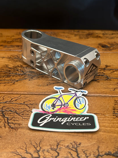 Azonic Shorty 100mm 25.4mm Silver 1 1/8 Inch Threadless Stem