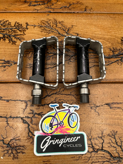 Grafton Speedtrap Black/Silver Platform Pedals