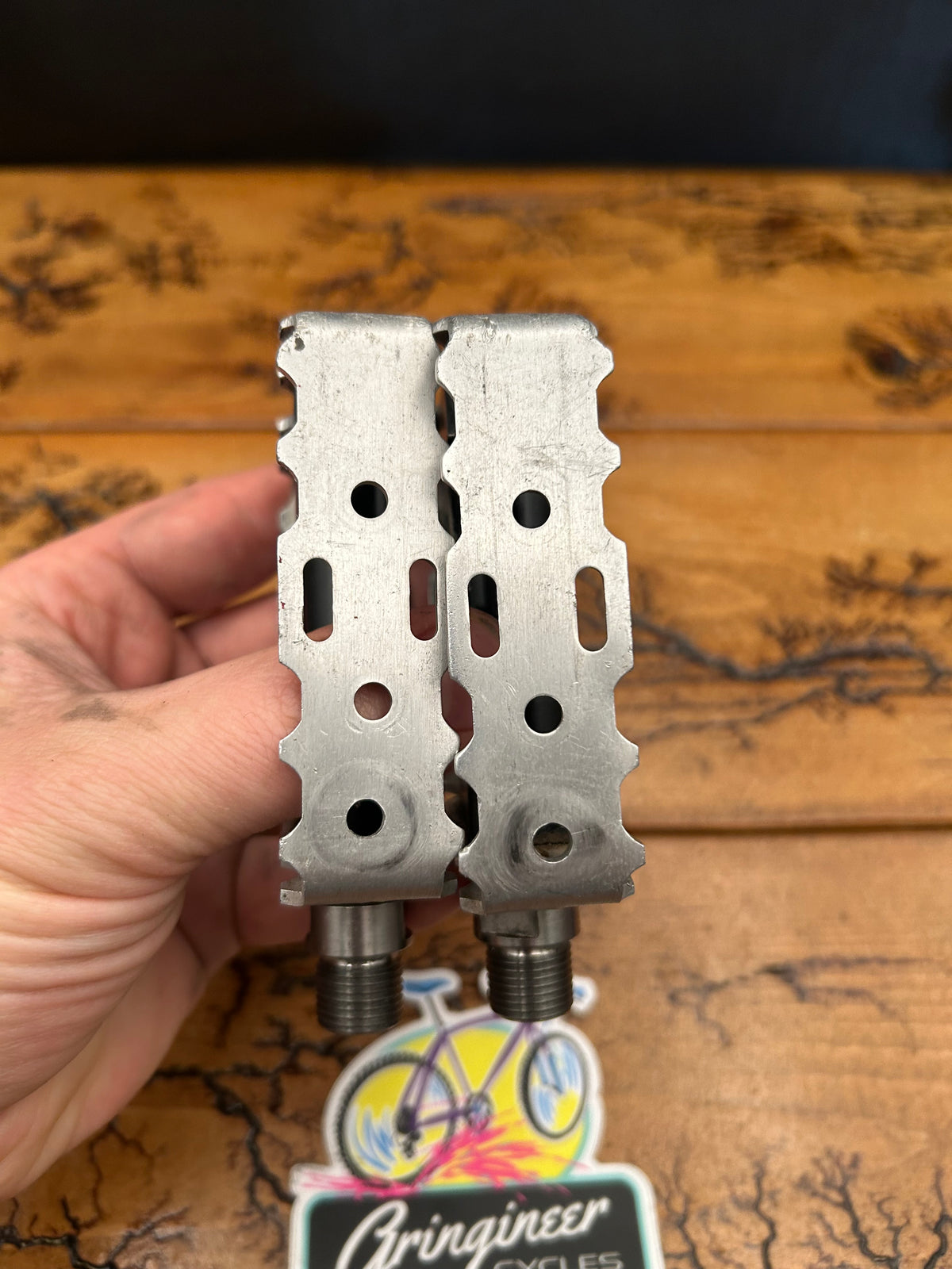 Grafton Speedtrap Black/Silver Platform Pedals