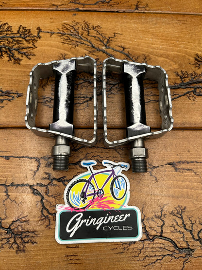 Grafton Speedtrap Black/Silver Platform Pedals