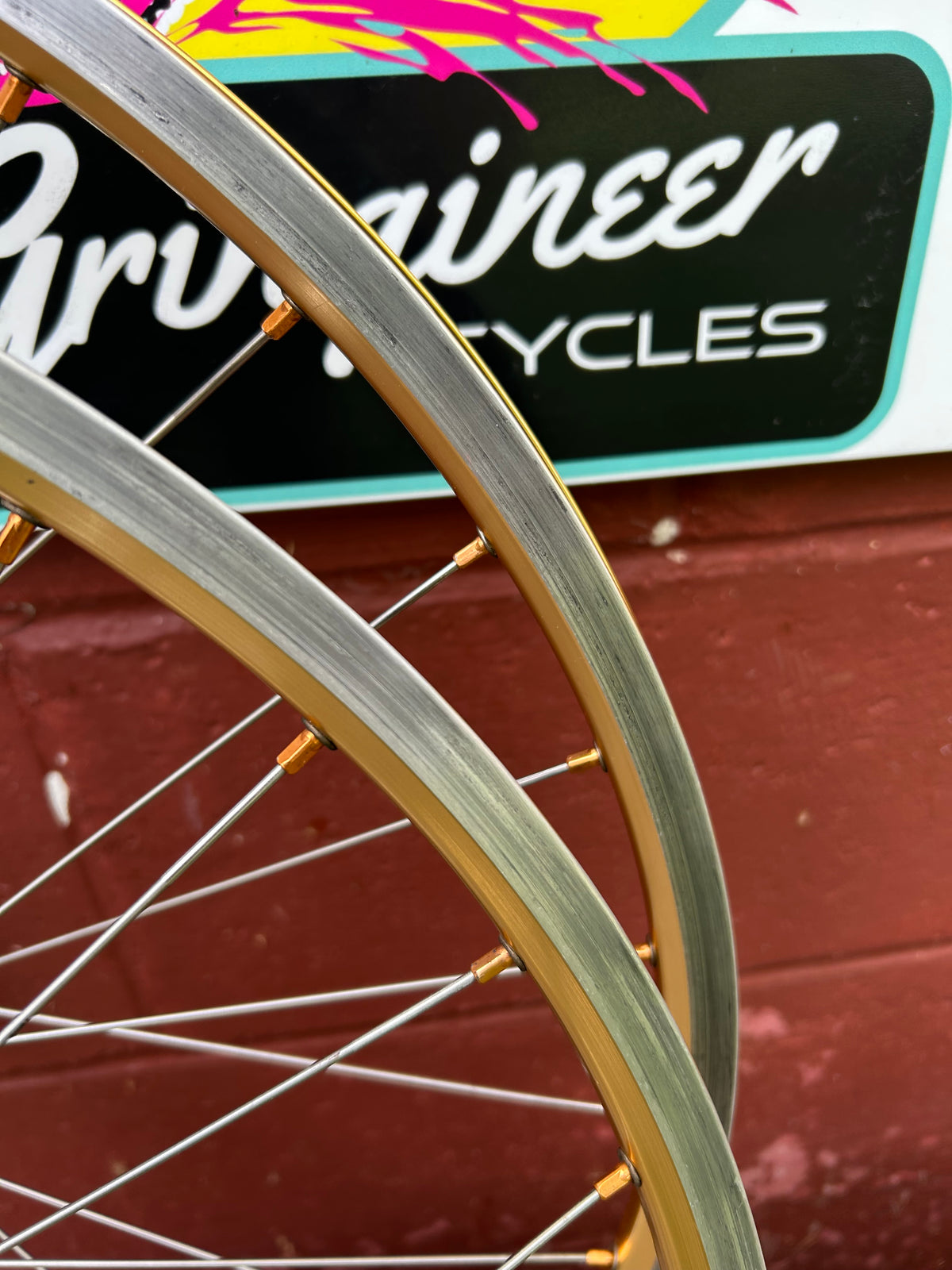 Sunrims CR17A Gold Rims Shimano Deore XT M737 / M738 26 Inch Wheelset