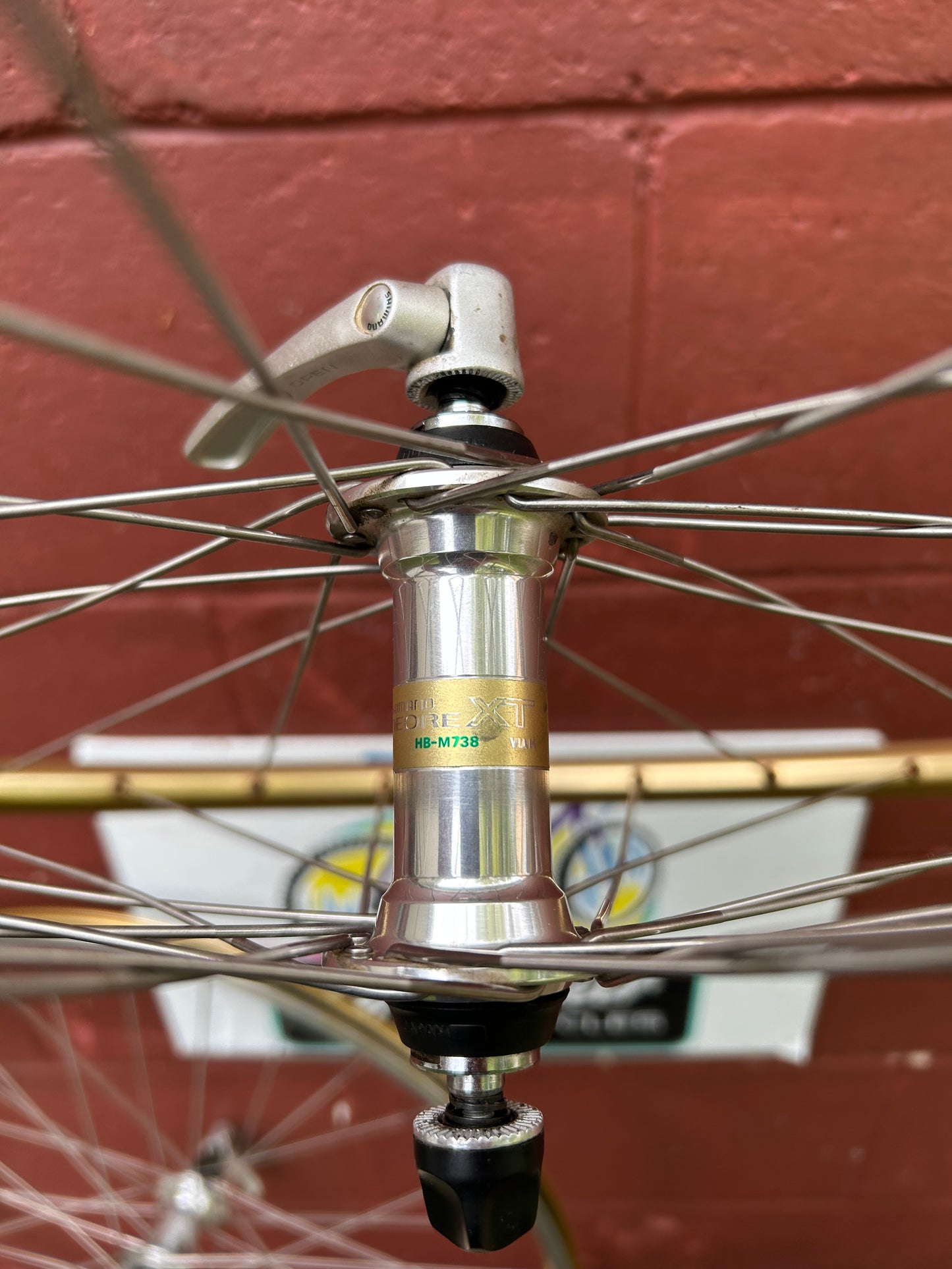 Sunrims CR17A Gold Rims Shimano Deore XT M737 / M738 26 Inch Wheelset