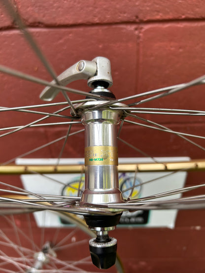 Sunrims CR17A Gold Rims Shimano Deore XT M737 / M738 26 Inch Wheelset