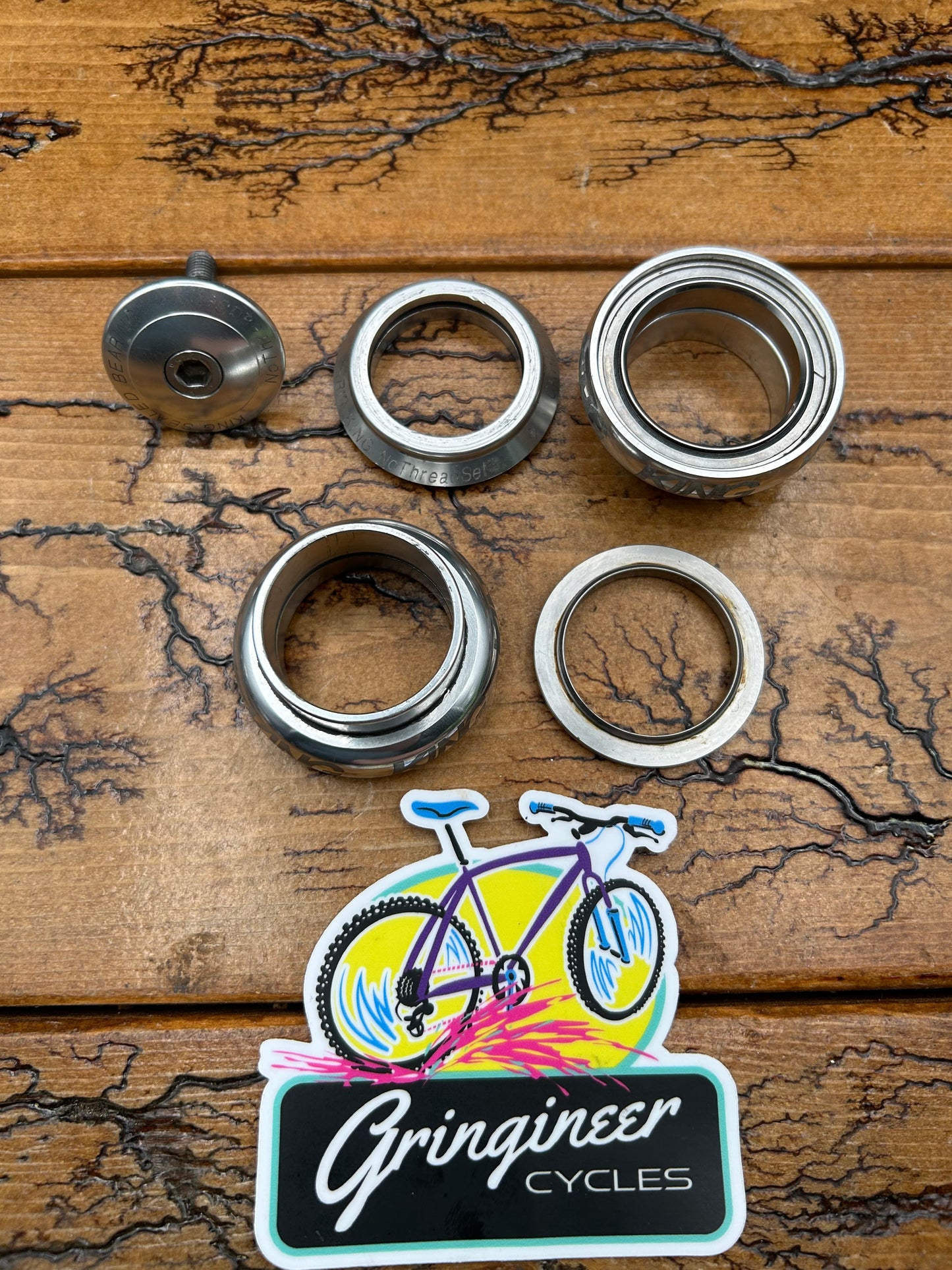 Chris King 1 1/8" Silver NoThreadset Threadless Headset