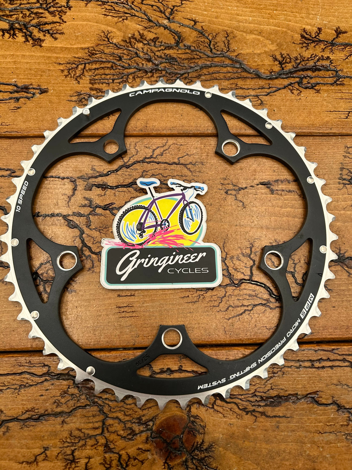 Campagnolo MPS 52 Tooth 135 BCD 10 Speed Chainring NOS