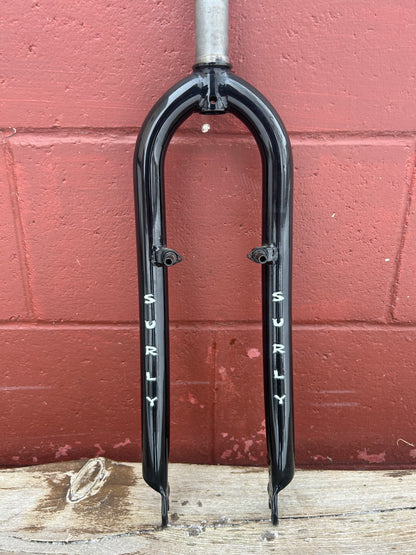 Surly 1 1/8 Threadless 26 Inch Black Chromoly Fork
