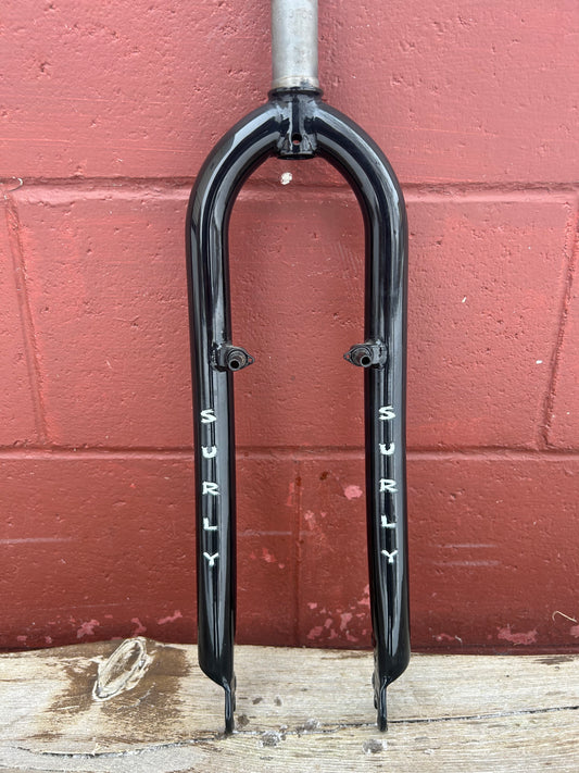 Surly 1 1/8 Threadless 26 Inch Black Chromoly Fork