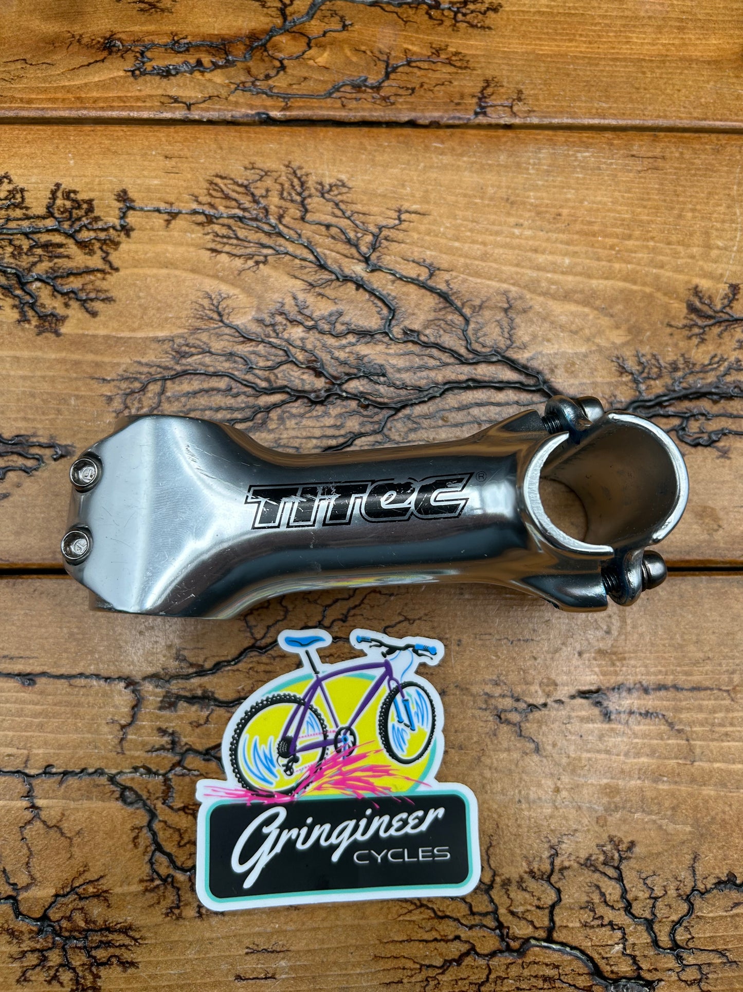 Titec 100mm 1 1/8 25.4mm Silver Threadless Stem