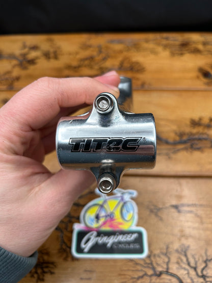 Titec 100mm 1 1/8 25.4mm Silver Threadless Stem
