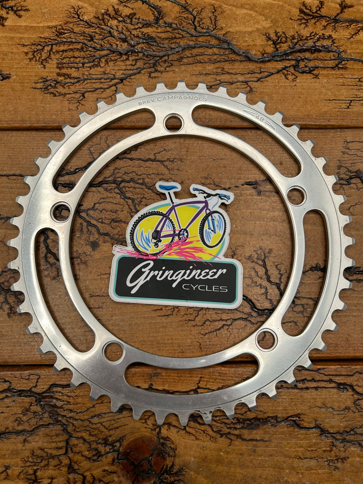 Campagnolo 48 Tooth 144 BCD 1/8 Track Chainring