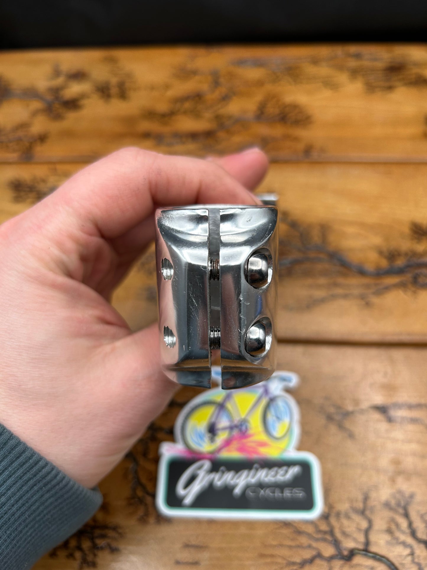 Titec 100mm 1 1/8 25.4mm Silver Threadless Stem
