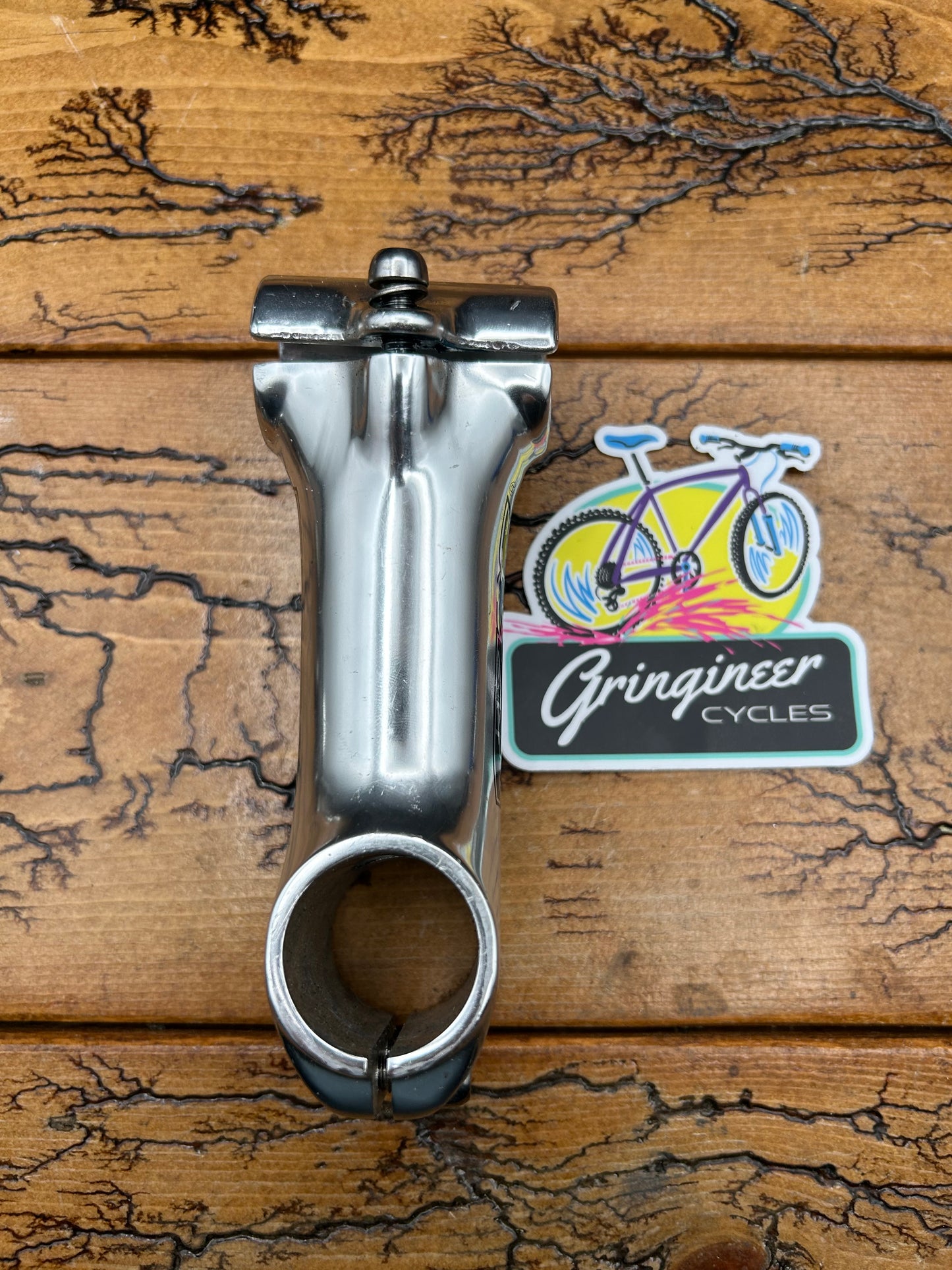 Titec 100mm 1 1/8 25.4mm Silver Threadless Stem