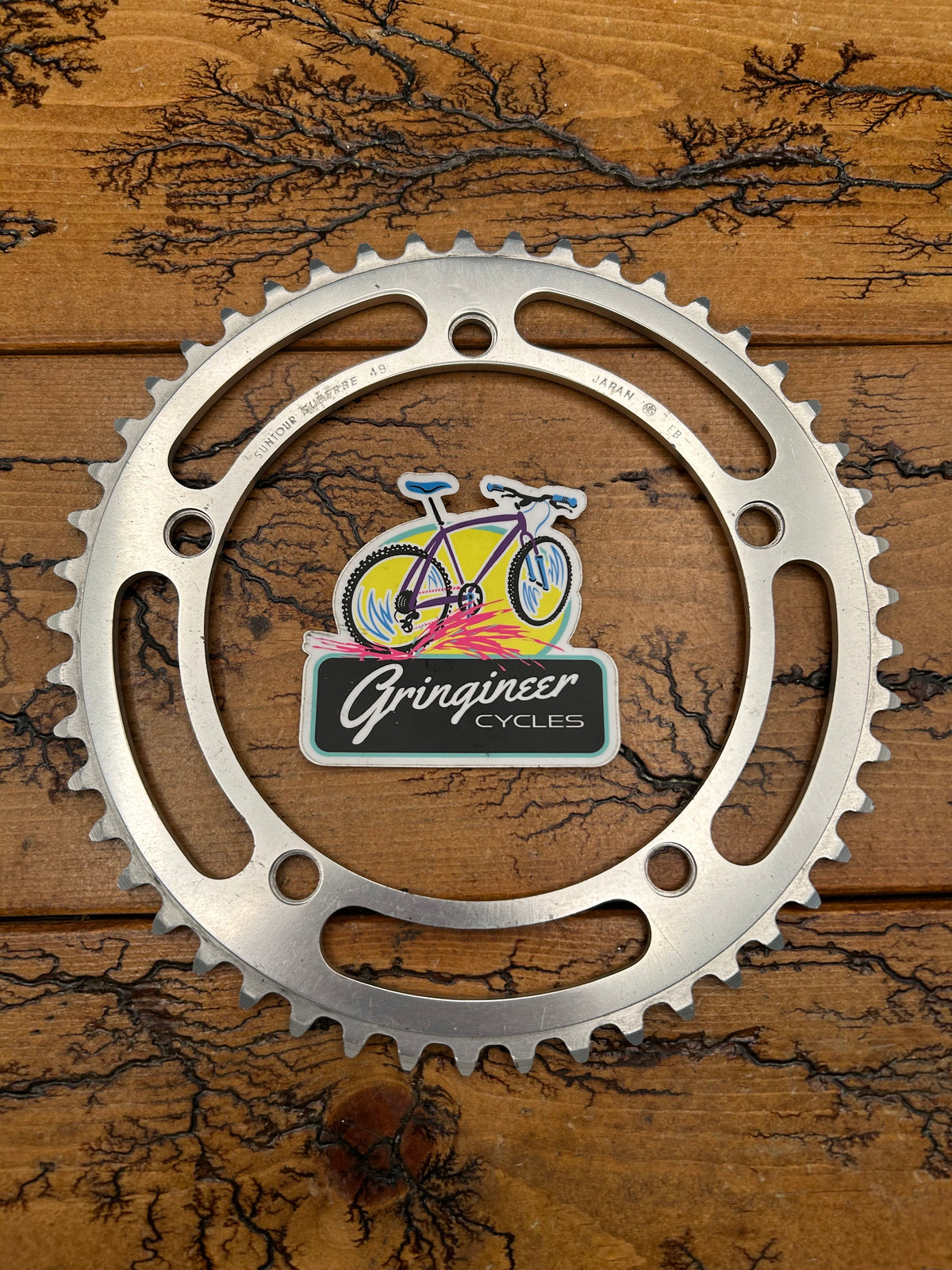 Suntour Superbe 49 Tooth 144 BCD 1/8 Track Chainring