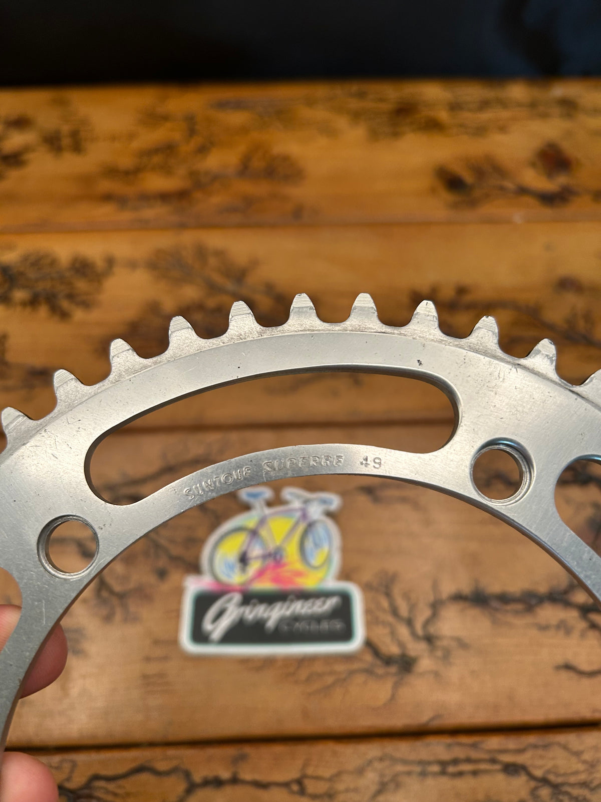 Suntour Superbe 49 Tooth 144 BCD 1/8 Track Chainring