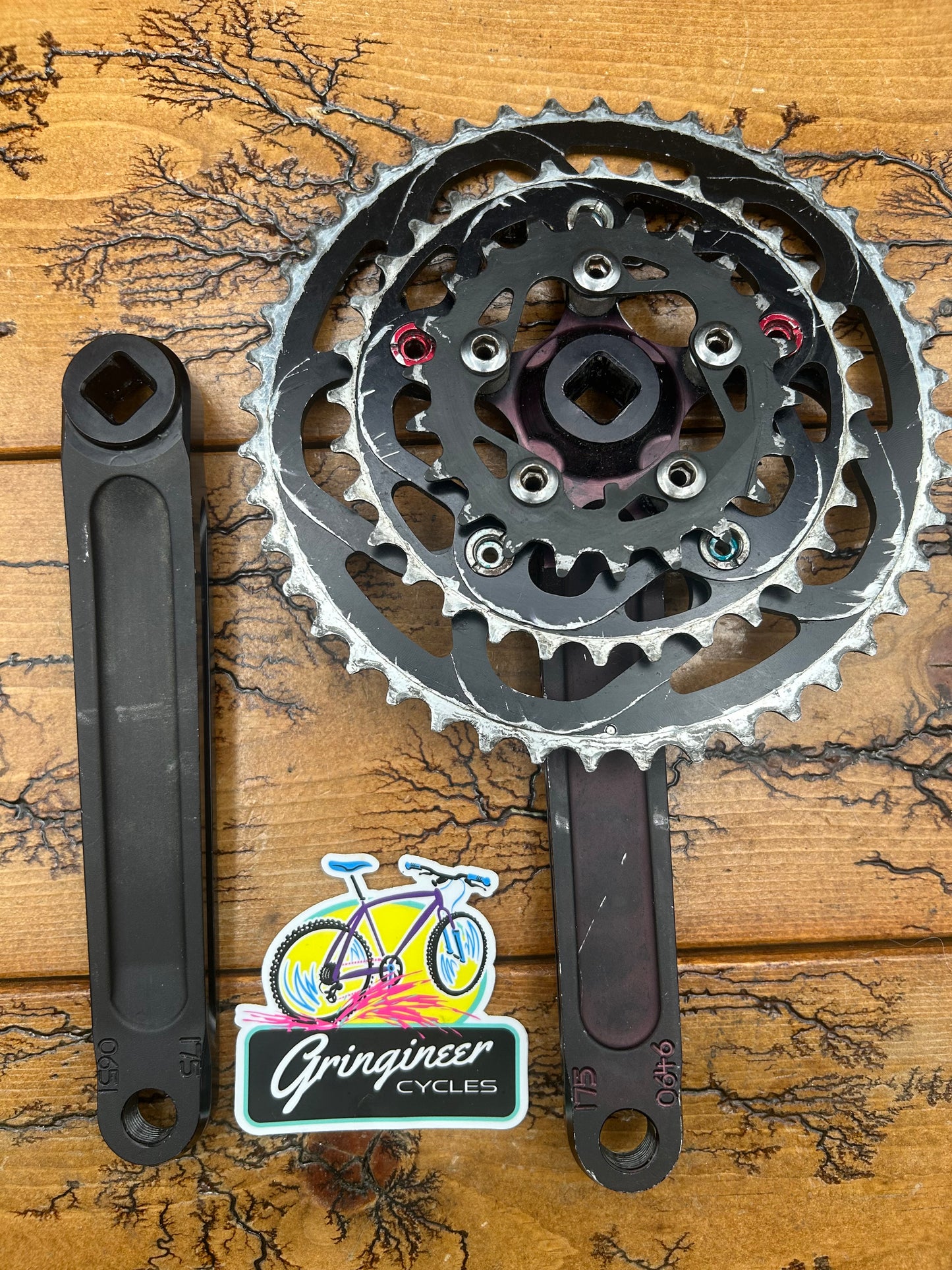 Raceface Turbine Forged Black (Faded) 44/32/22 175mm Square Taper Crankset