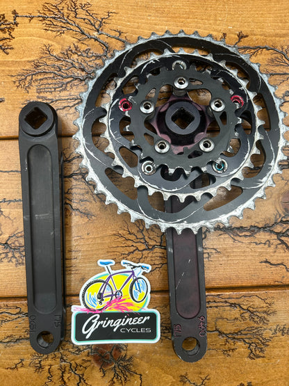 Raceface Turbine Forged Black (Faded) 44/32/22 175mm Square Taper Crankset