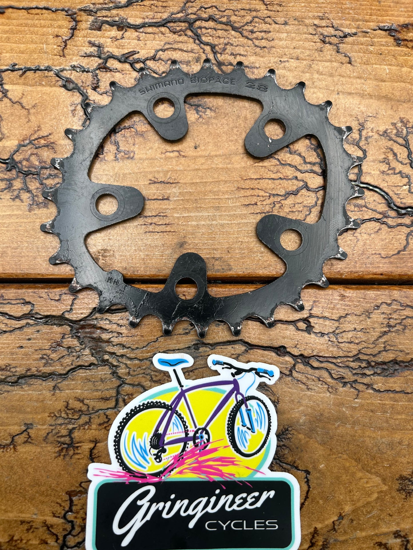 Shimano Biopace 28 Tooth 74 BCD Steel Chainring