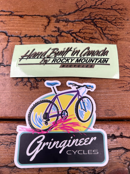 Rocky Mountain Hand Built In Canada Decal