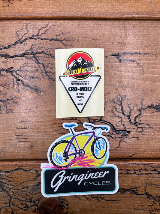 Rocky Mountain Cro-Moly Butted Tubing Set Decal