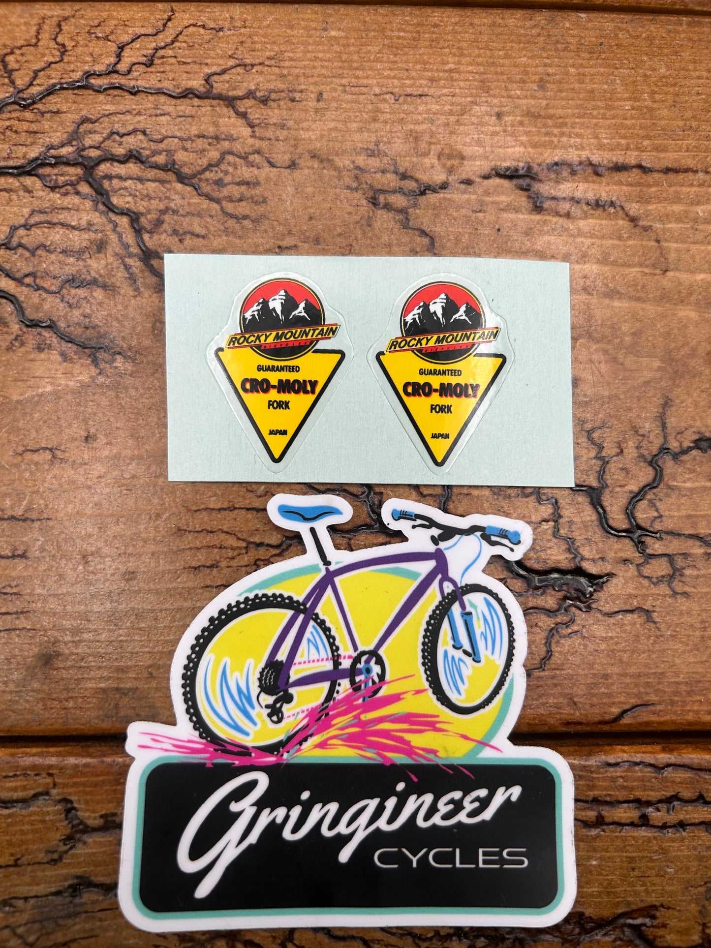 Rocky Mountain Cro-Moly Fork Yellow Decal