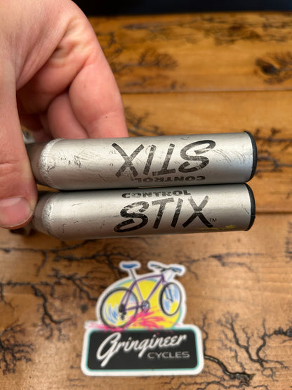 Control Tech Stix L Bend Silver Bar Ends