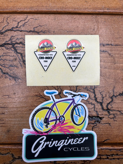 Rocky Mountain Cro-Moly Fork White Decal