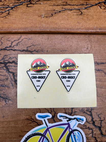 Rocky Mountain Cro-Moly Fork White Decal