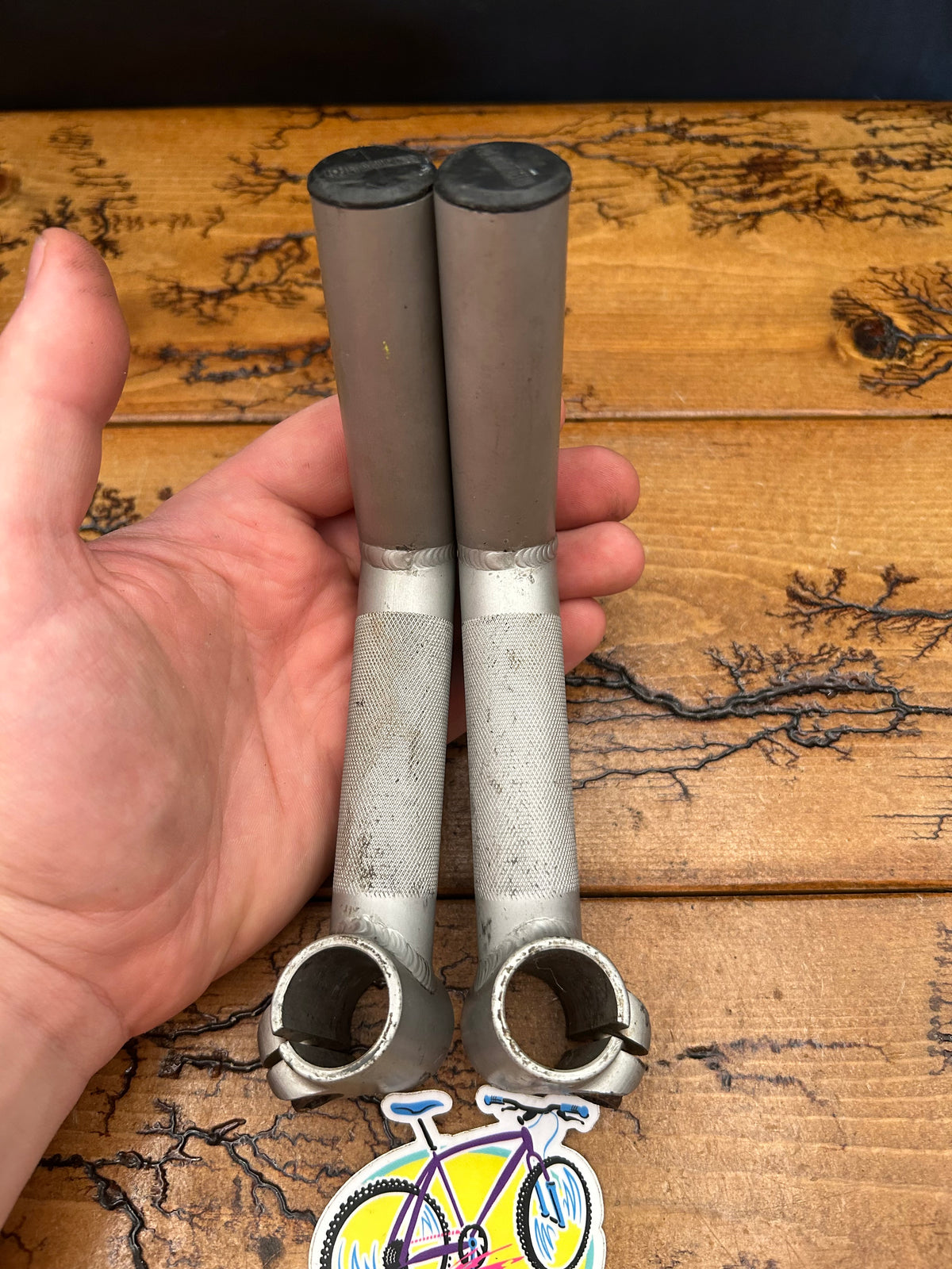 Control Tech Stix L Bend Silver Bar Ends