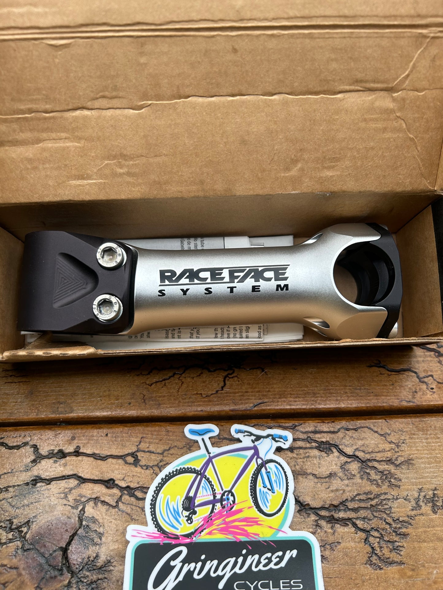 Raceface System 120mm 5 Degree Silver 1 1/8 25.4mm Threadless Stem NOS