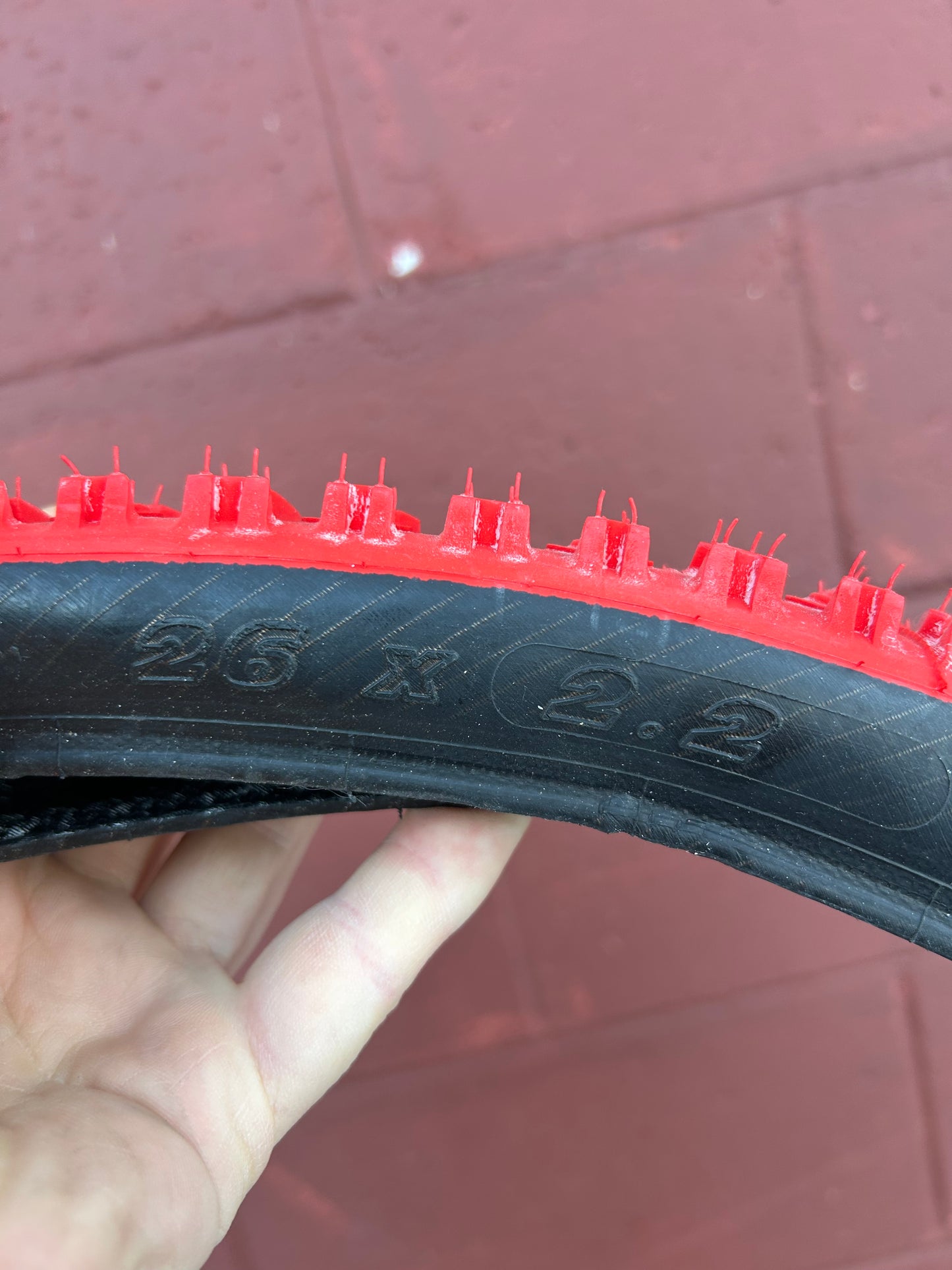 Michelin Hot S 26x2.2 Red and Black Folding Bead Tire NOS