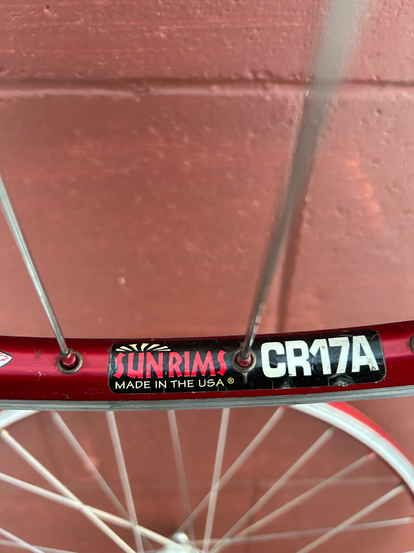 Sun Rims Red Anodized CR17A Coda 900 26 Inch Wheelset