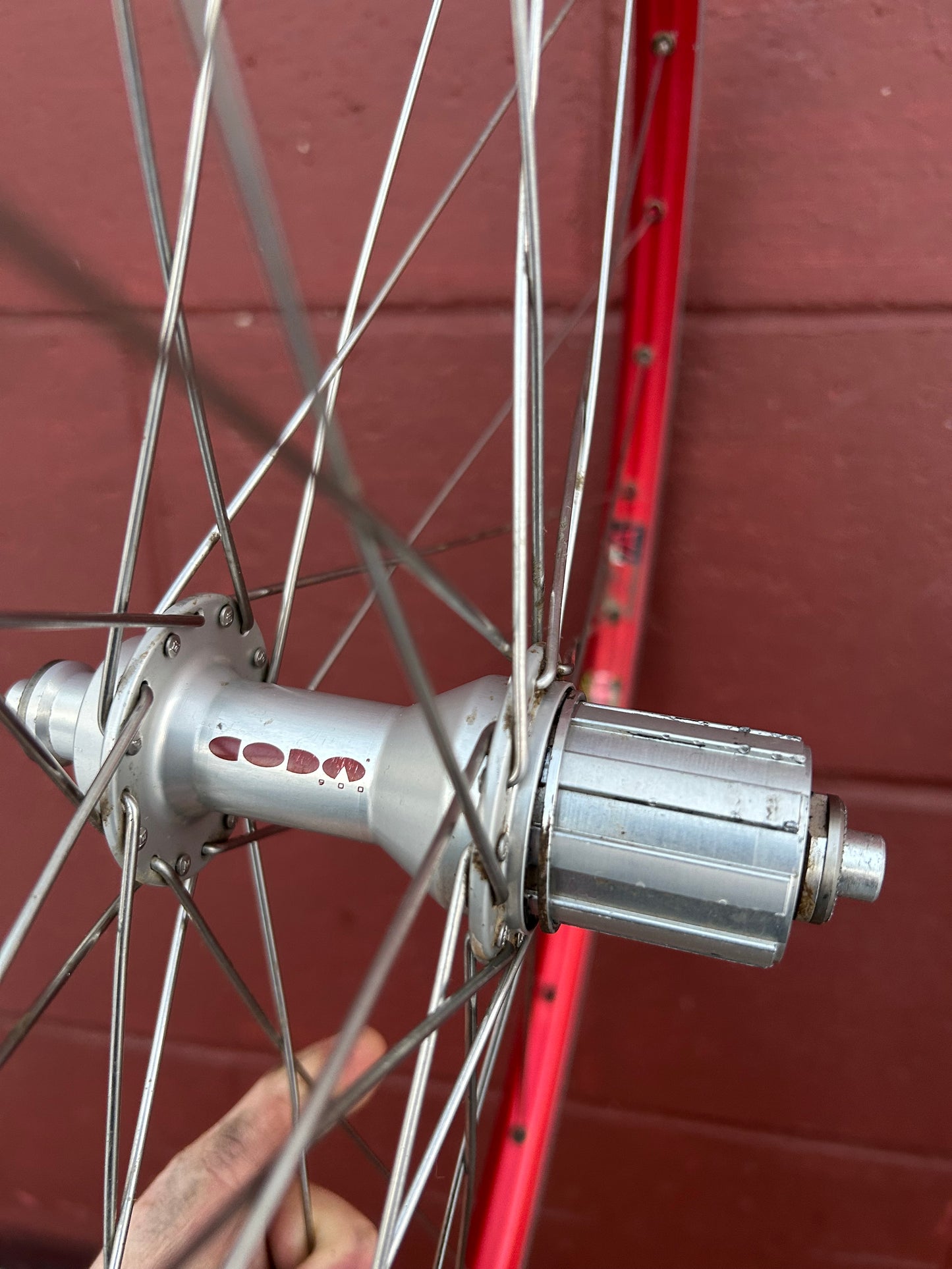 Sun Rims Red Anodized CR17A Coda 900 26 Inch Wheelset