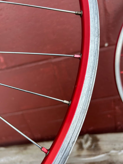 Sun Rims Red Anodized CR17A Coda 900 26 Inch Wheelset