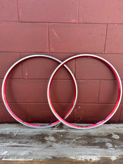 Velocity AeroHeat AT Red Anodized 26" 32 Hole Rims
