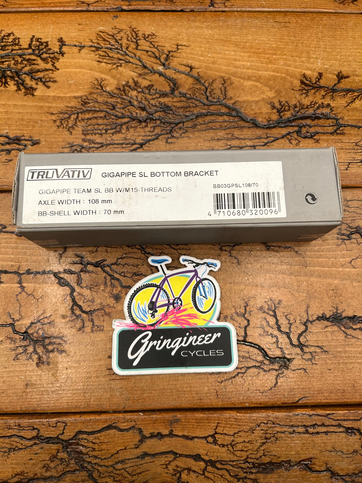 Truvativ Gigapipe Team SL 70x108mm Italian Threaded Bottom Bracket NOS