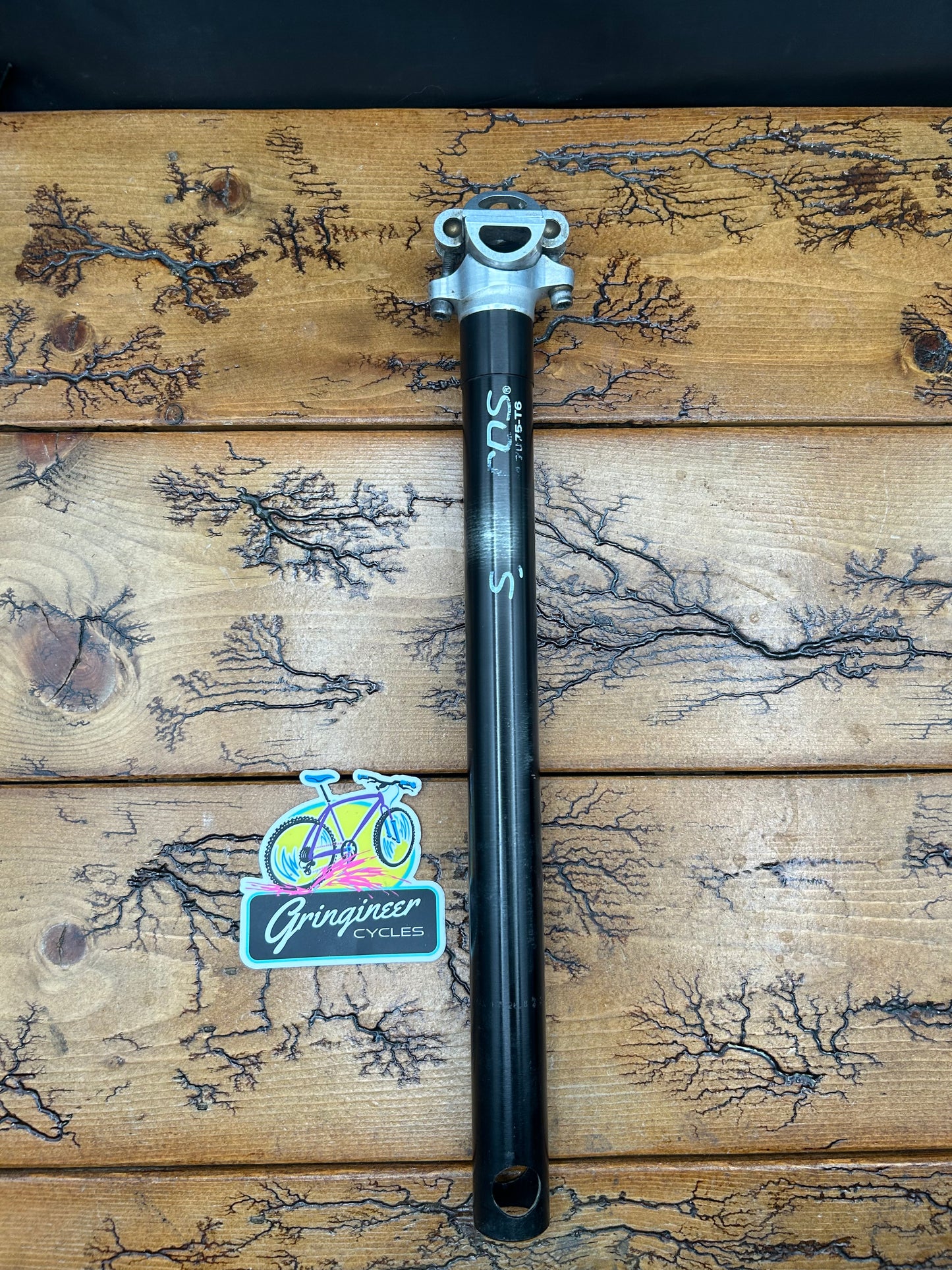 Syncros 26.8mm Black Seatpost 26.8x350