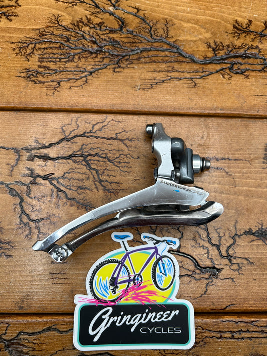 Shimano 600 Tri Color FD-6401 Braze On Bottom Pull Front Derailleur