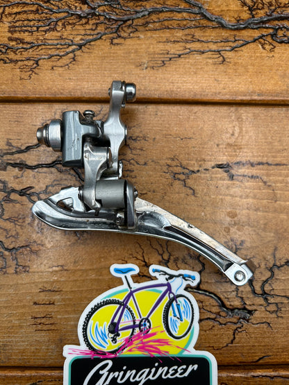 Shimano 600 Tri Color FD-6401 Braze On Bottom Pull Front Derailleur