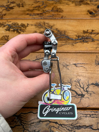 Shimano 600 Tri Color FD-6401 Braze On Bottom Pull Front Derailleur