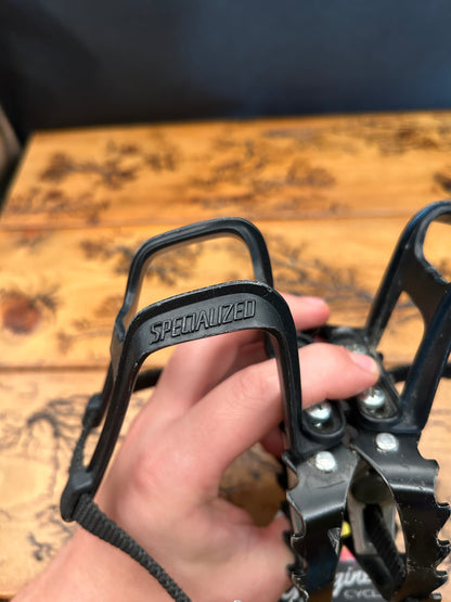 Sakae MTP-126 Pedals With Specialized Plastic Toe Cages And Straps