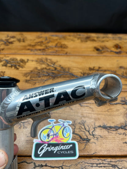 Answer Atac Easton Taperwall Silver 130mm 15 Degree 1 1/8 Quill Stem