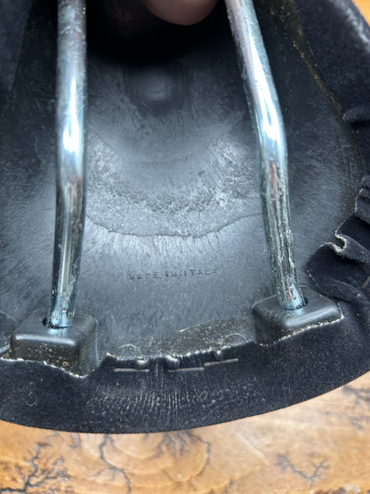 Mundialita Black Faux Suede Saddle