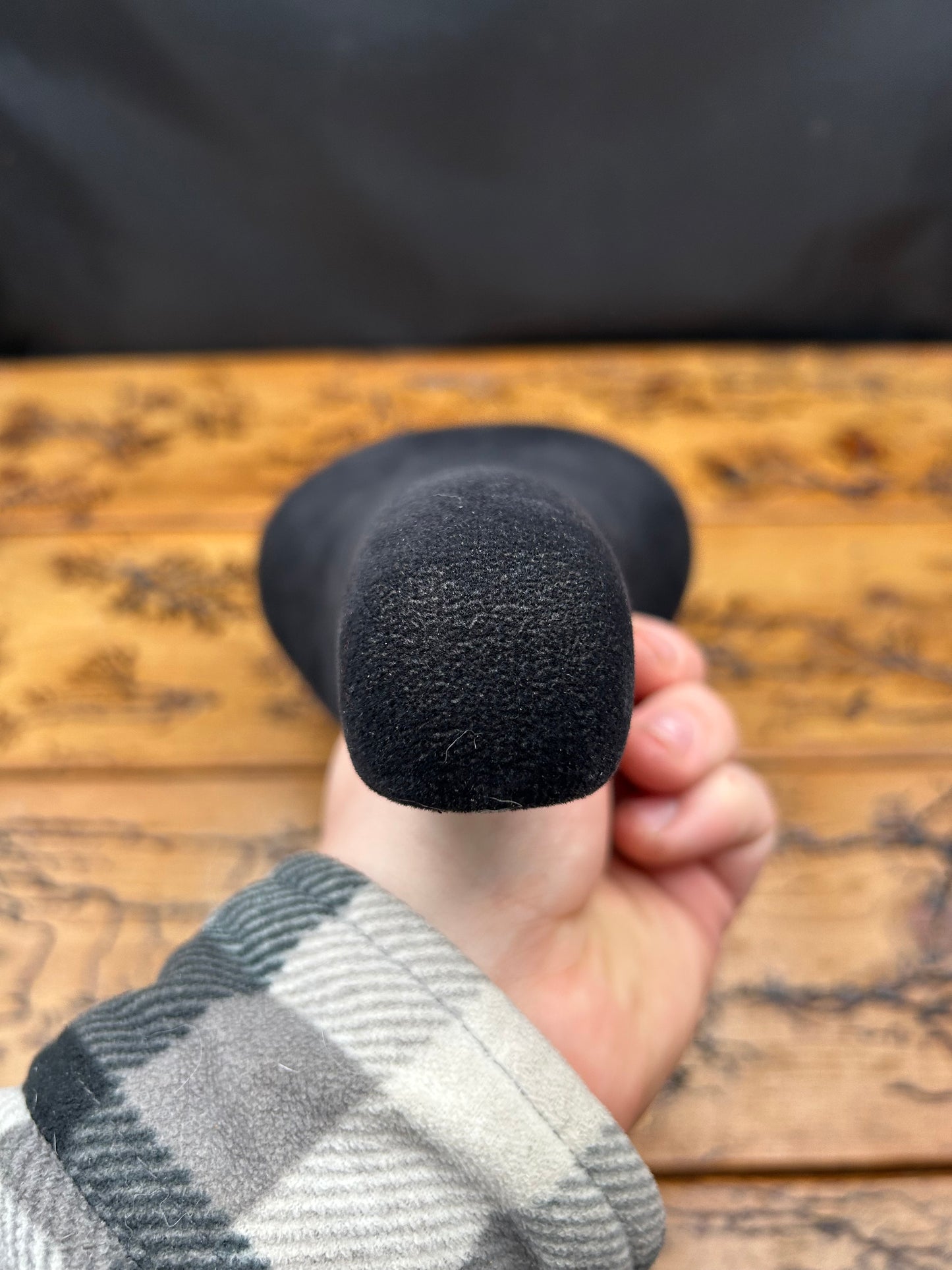 Mundialita Black Faux Suede Saddle